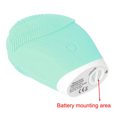 Electric Silicone Facial Cleanser Massager Skincare Massage Tool Beauty Machine Vibration Cleaning Of Pores Self Provided Batter